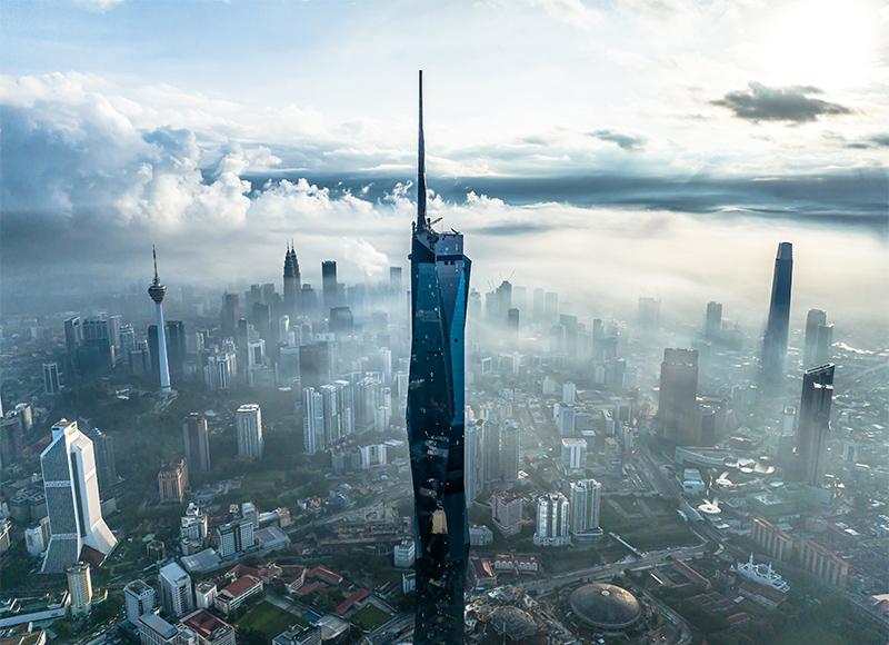 Đồ họa so sánh chiều cao của Landmark 81 (461.2 mét) với một số tòa nhà cao nhất khác trên thế giới, cho thấy vị trí của Landmark 81 trong bảng xếp hạng toàn cầu.